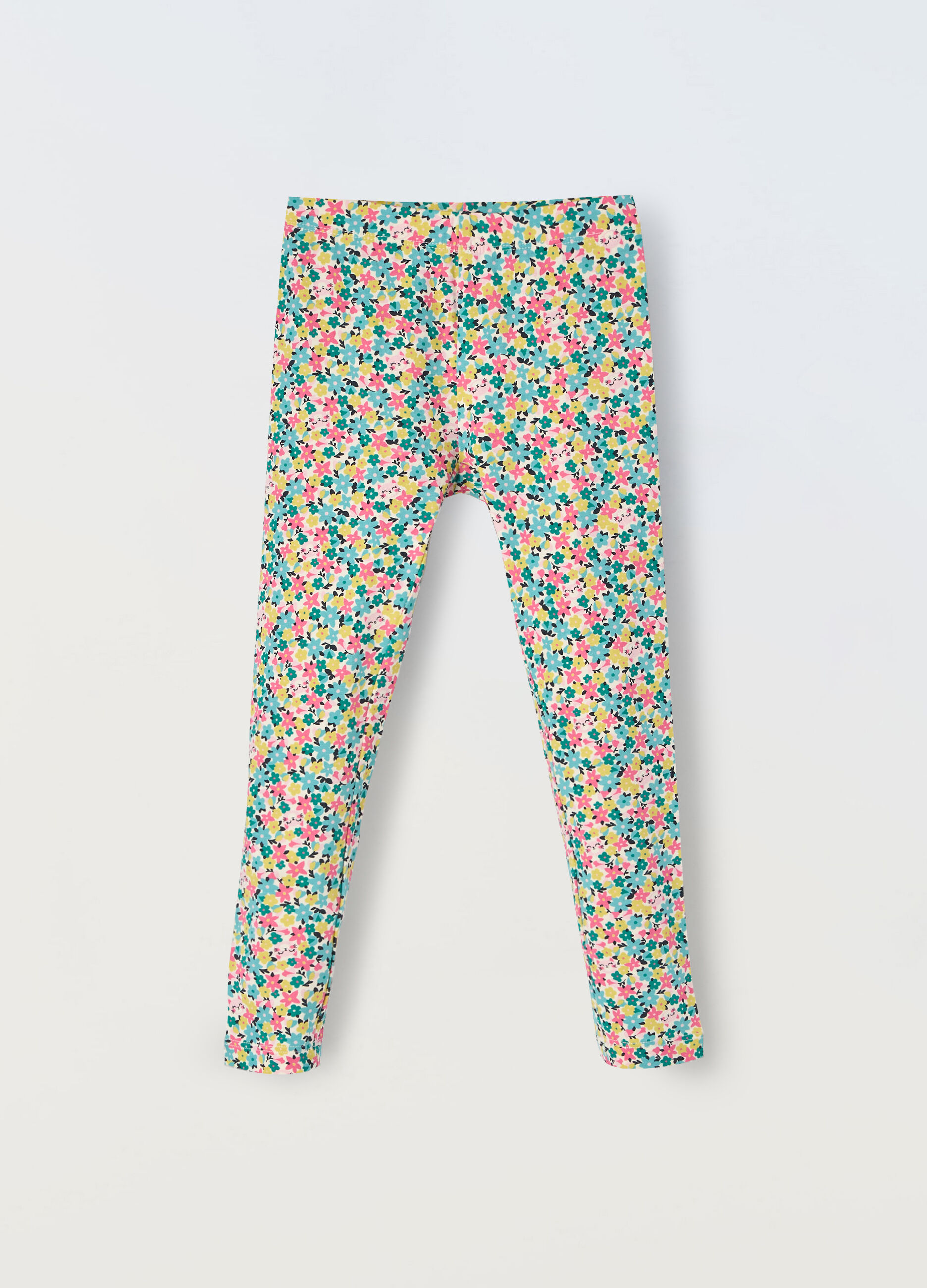 Leggings in cotone stretch bambina_0