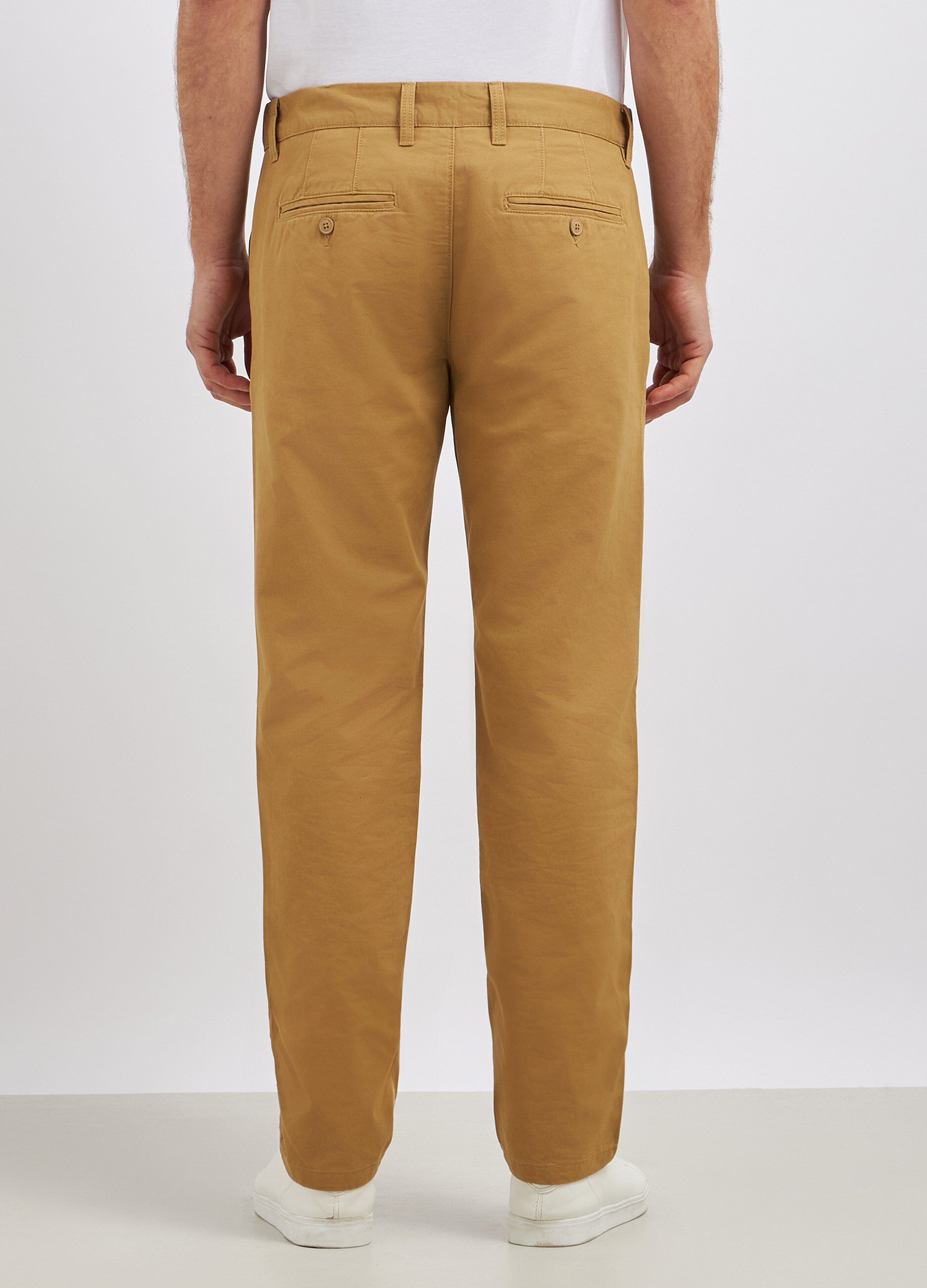 Pantaloni chino in puro cotone uomo_1