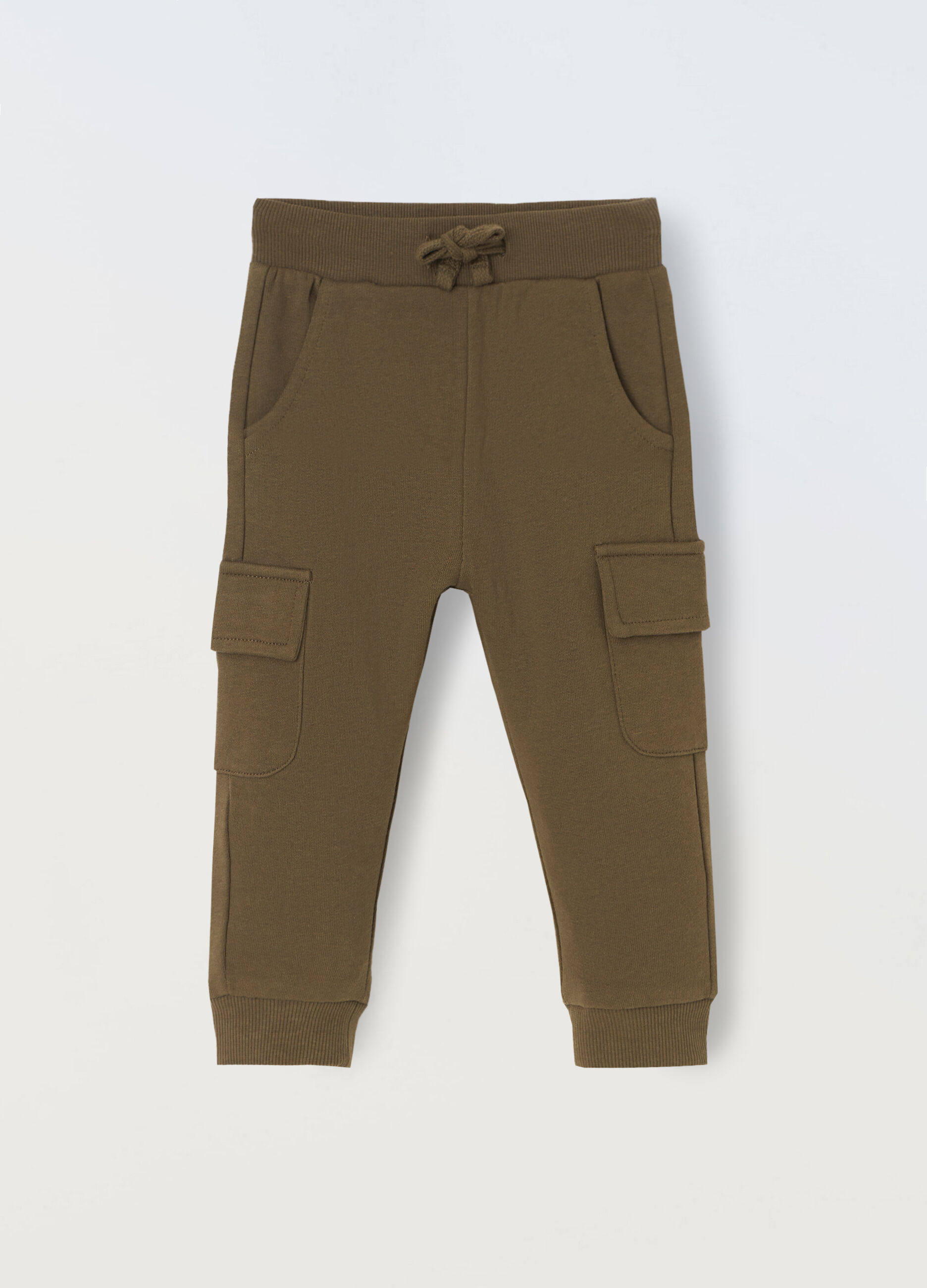 Joggers cargo in puro cotone neonato_0