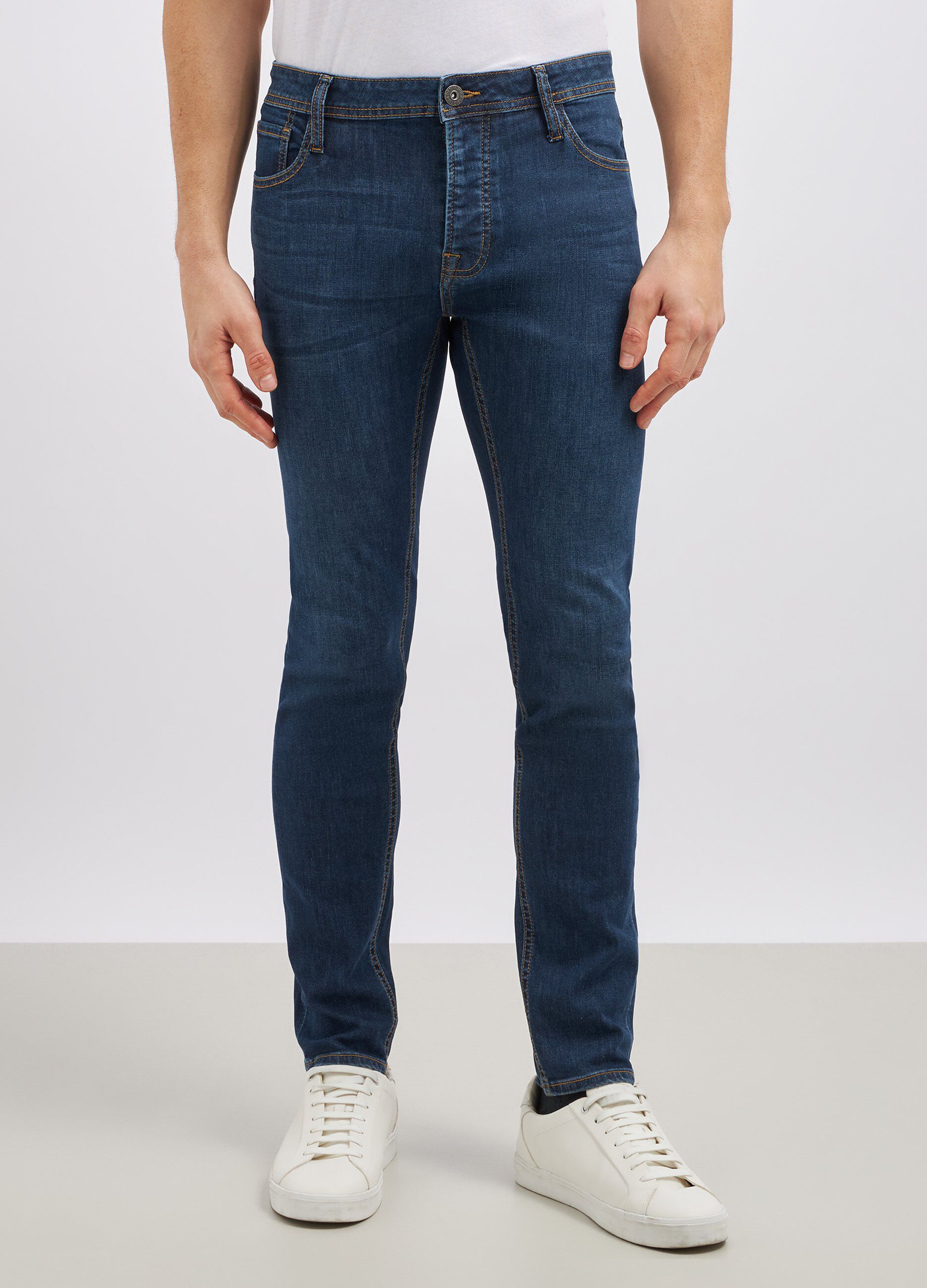 Jeans slim fit misto cotone uomo_1