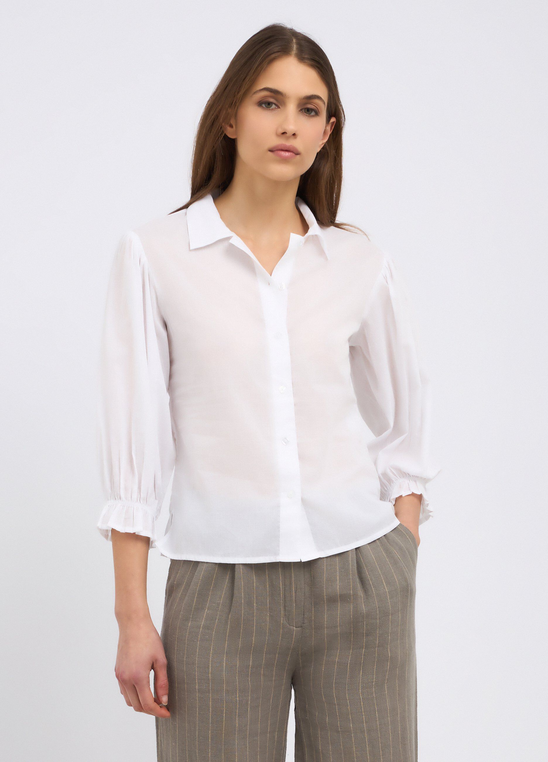 Camicia in puro cotone donna_0