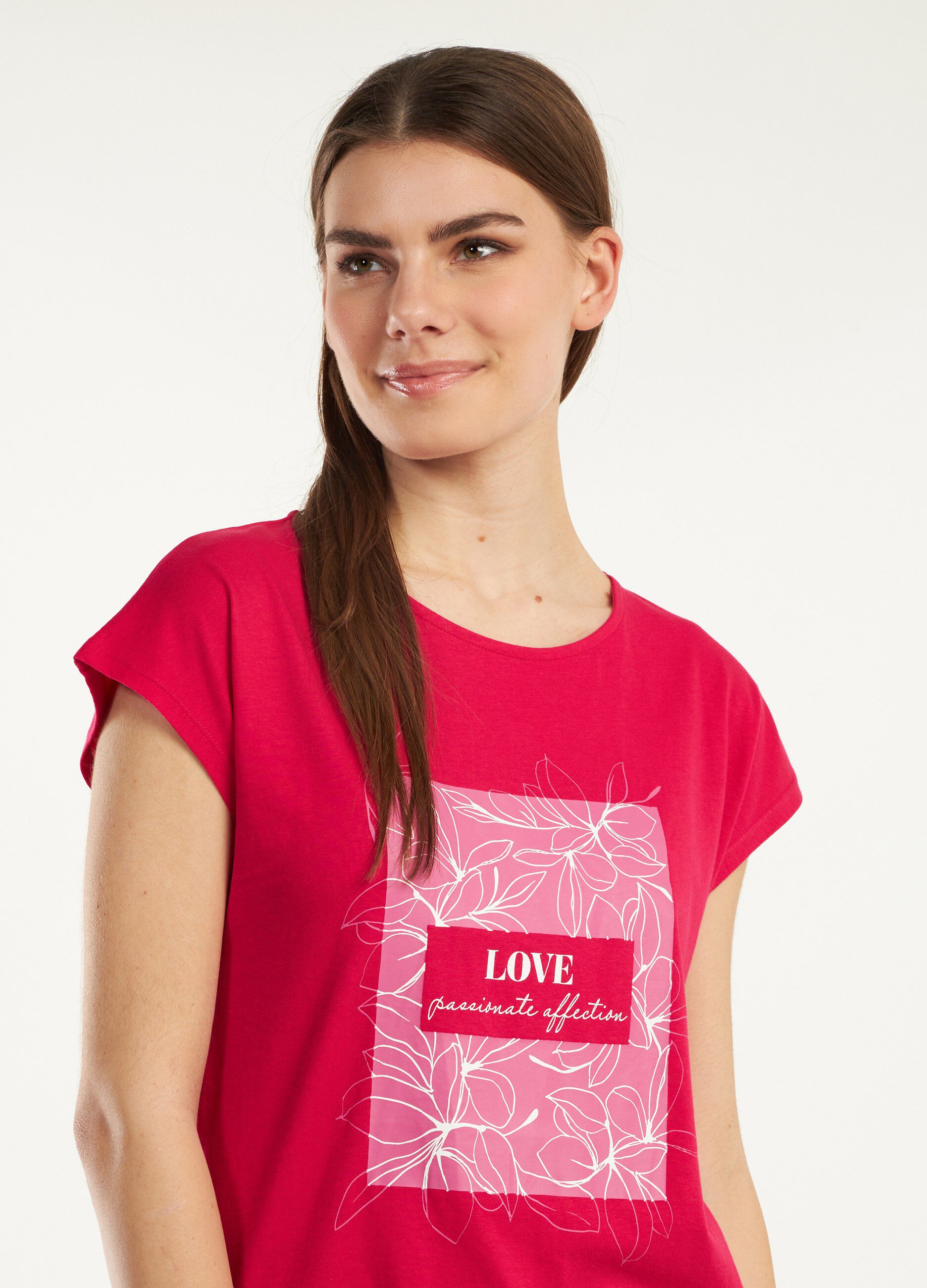 T-shirt in puro cotone con stampa donna_2