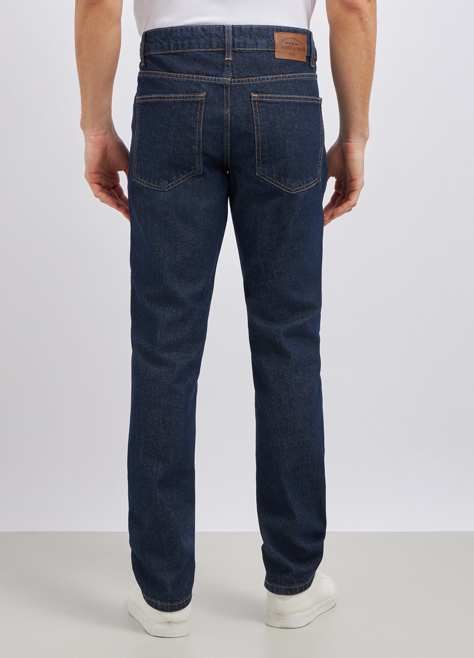 Jeans modello 5 tasche in puro cotone uomo_2