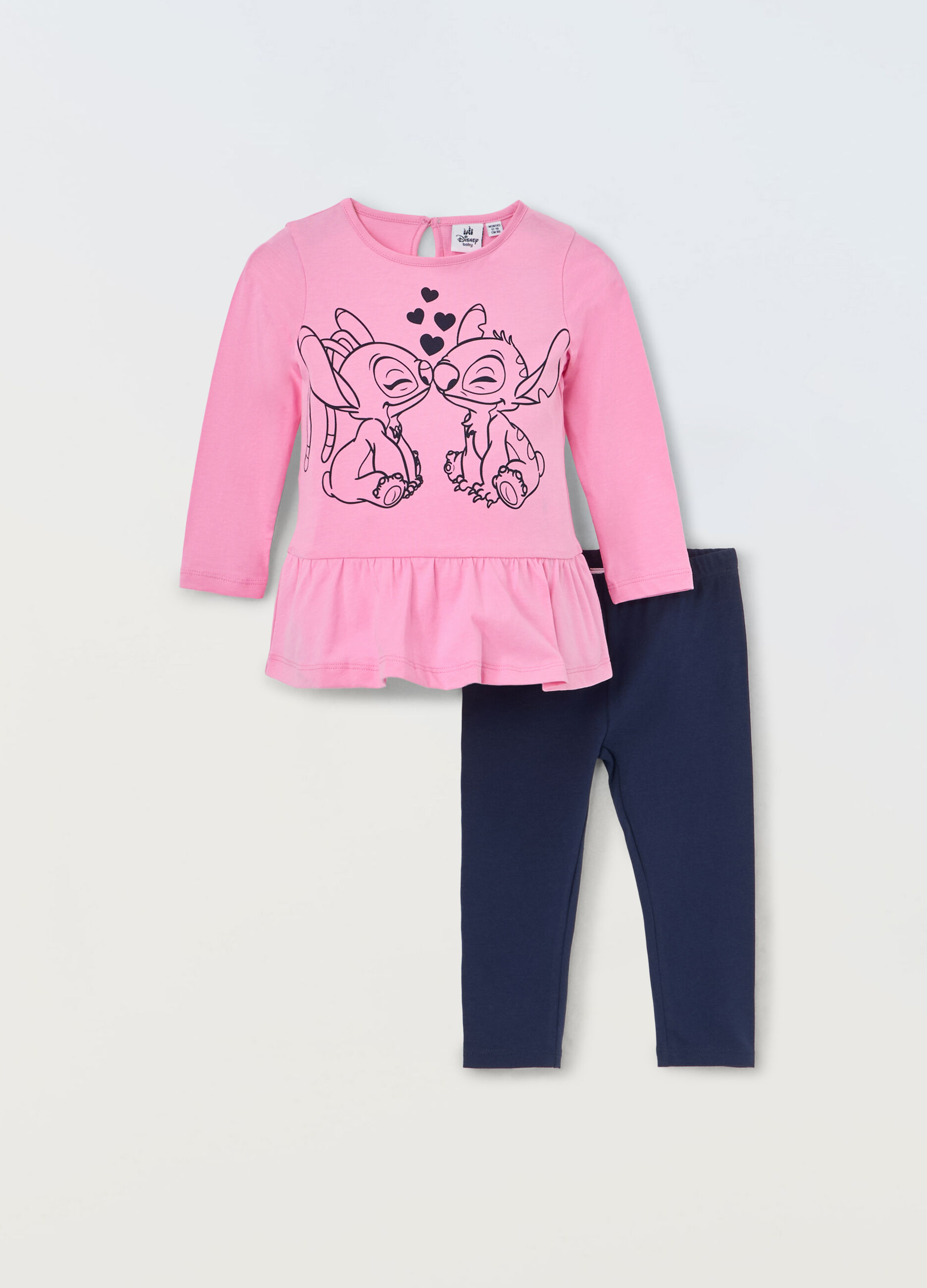 Jogging set in puro cotone neonata_0