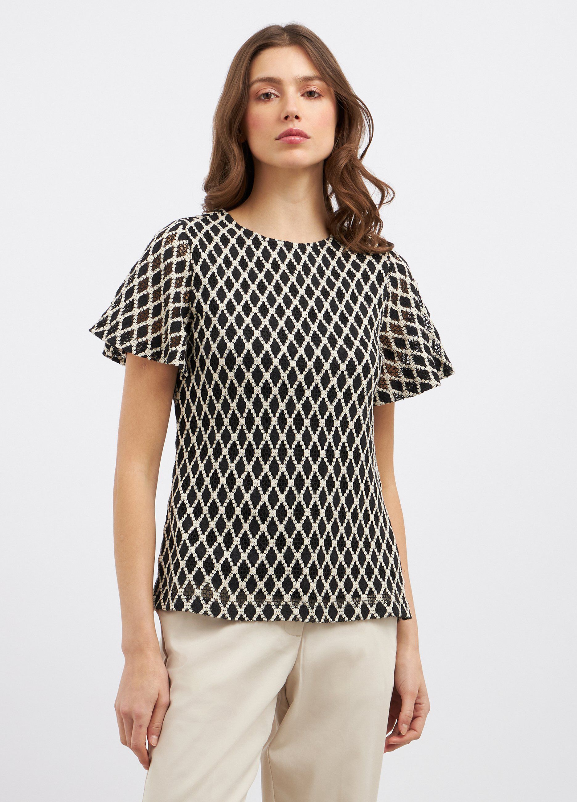 Blusa in pizzo donna_0