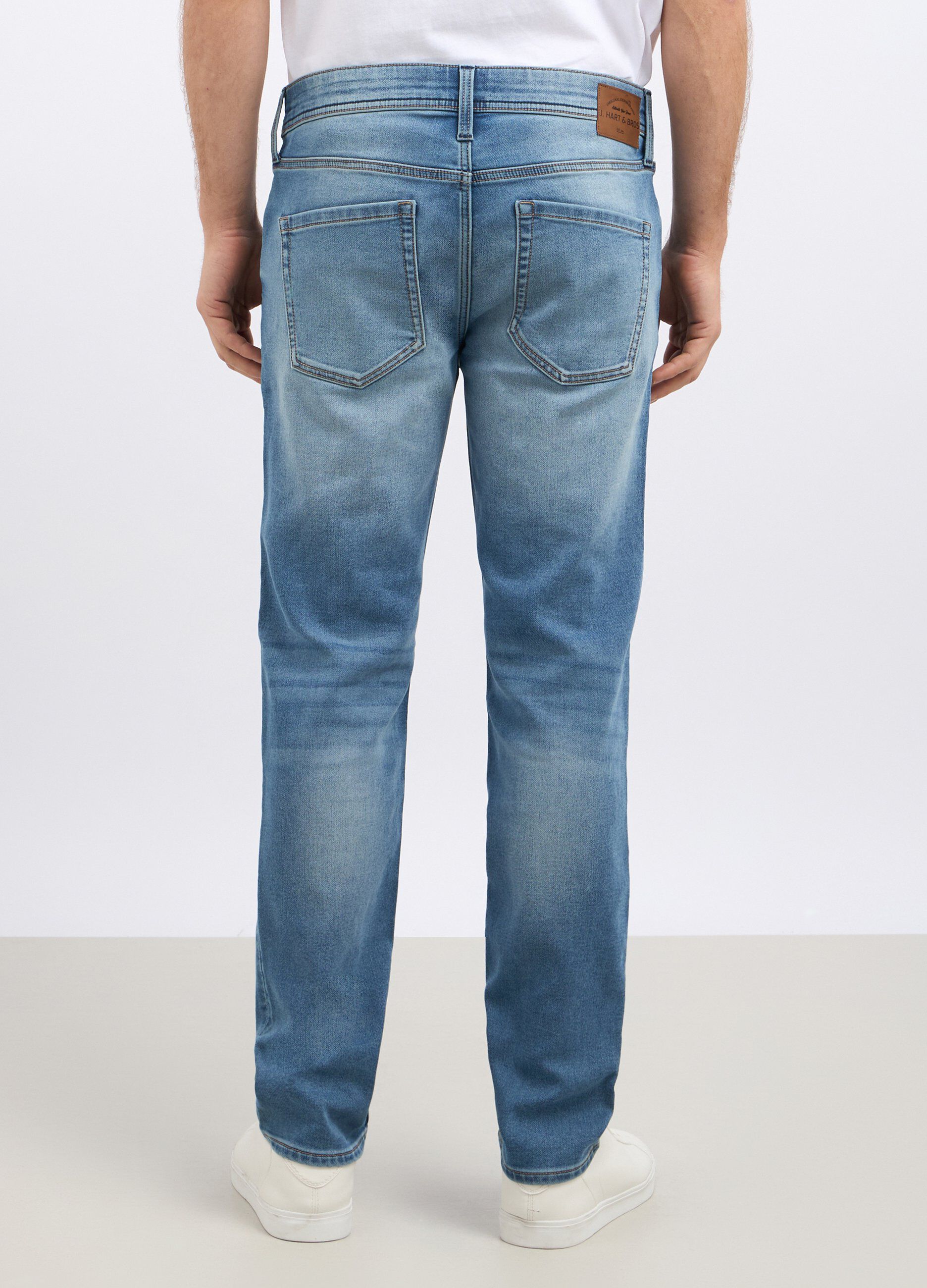 Jeans con effetto bleach slim fit uomo_1