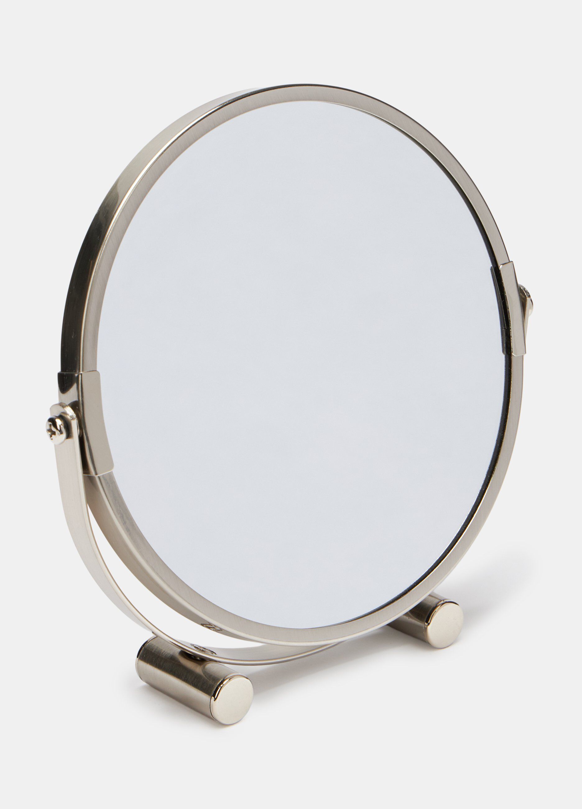 Specchio da tavolo con bordi in acciaio_0