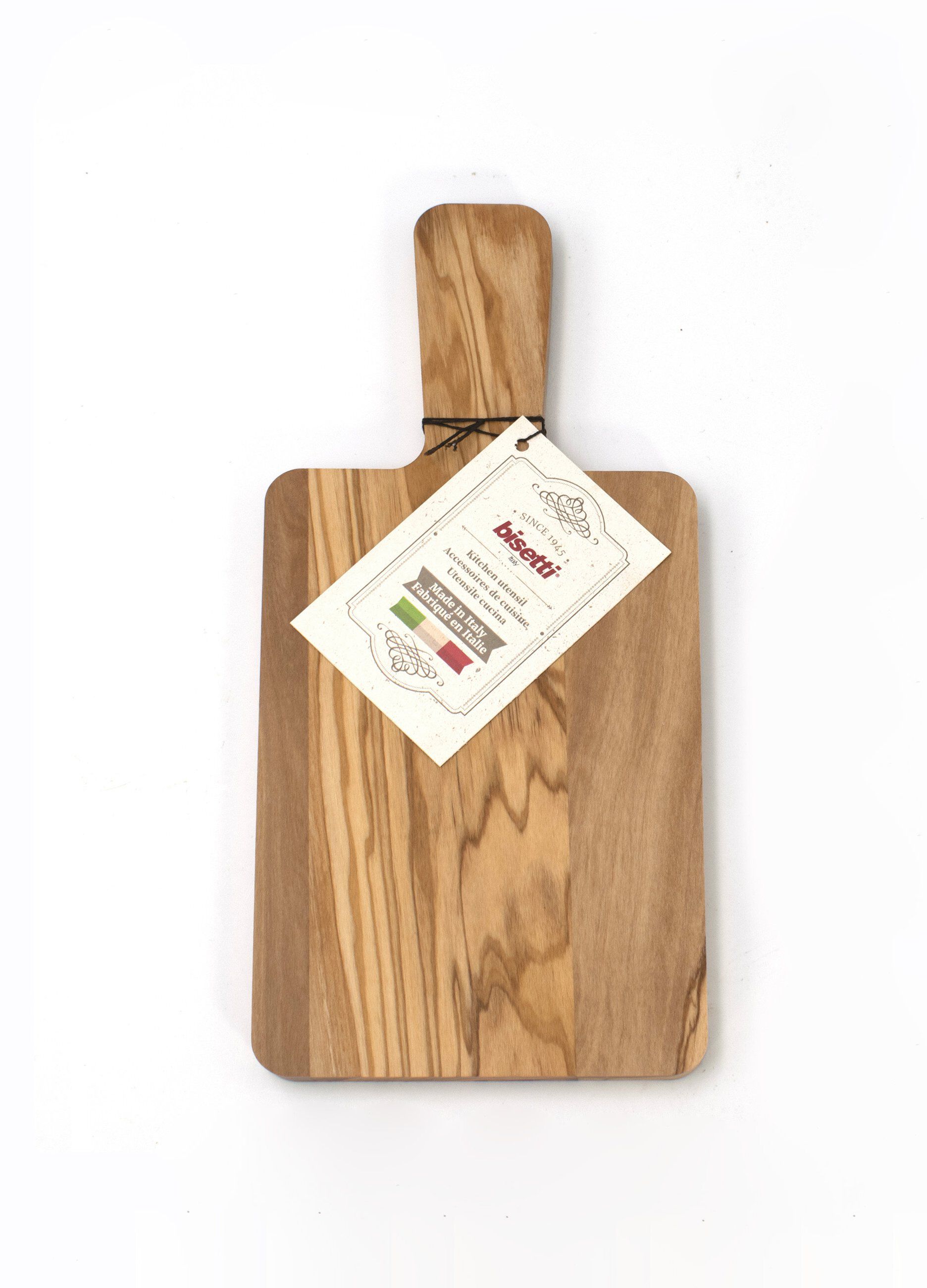 Tagliere medio in legno di ulivo massello Made in Italy_0