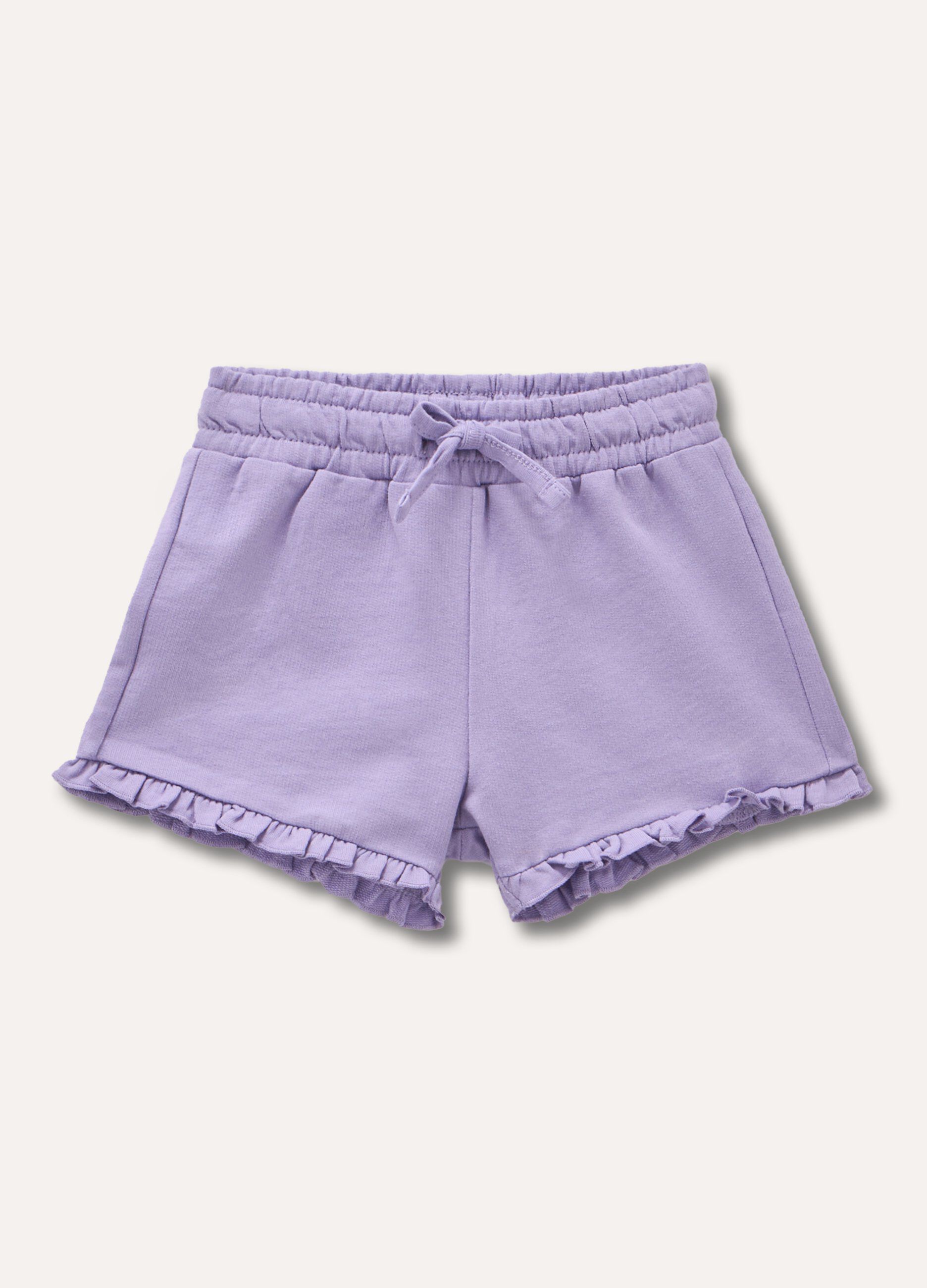 Shorts in puro cotone neonata_0