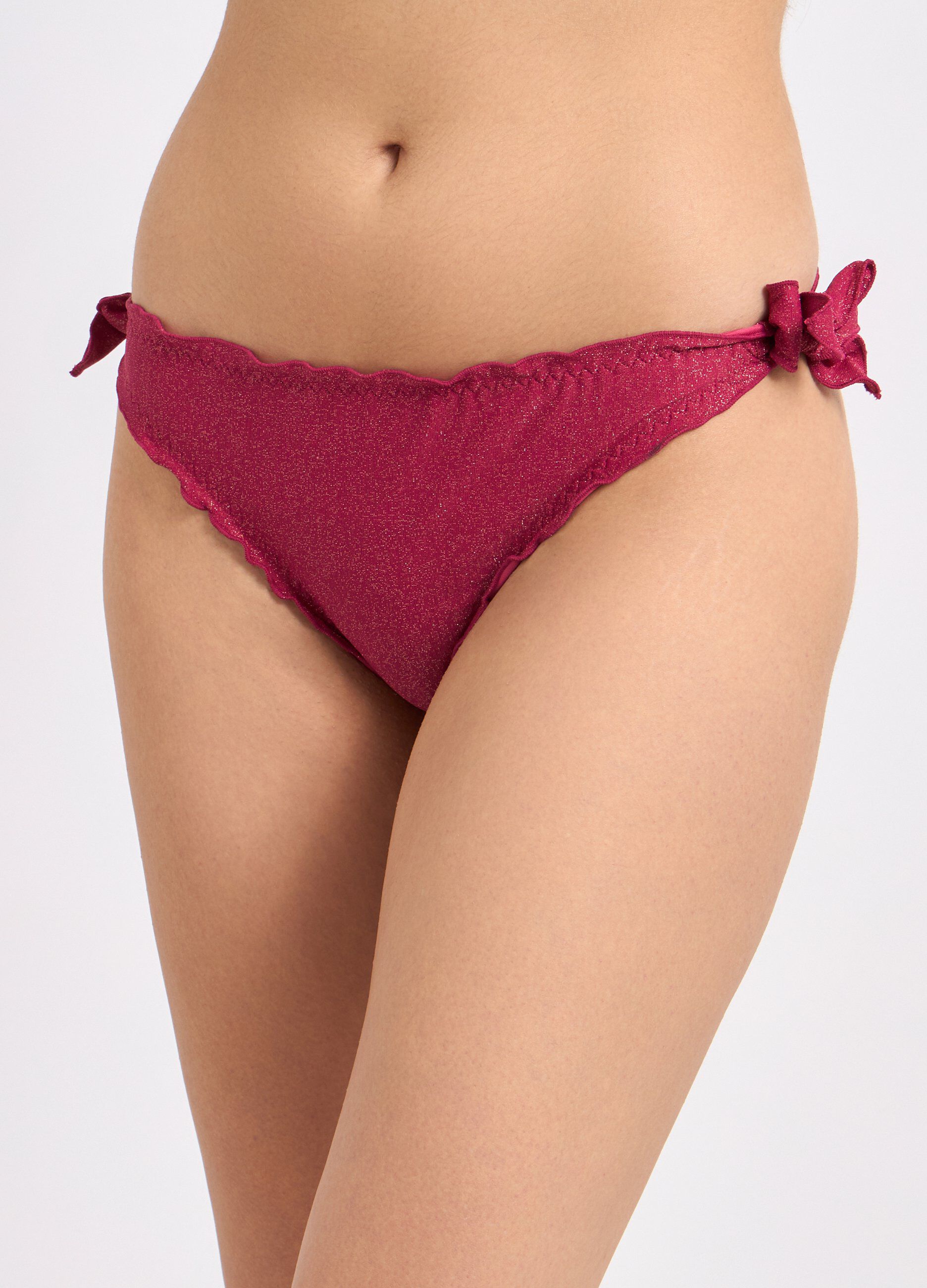 Slip bikini con filo lurex donna_2