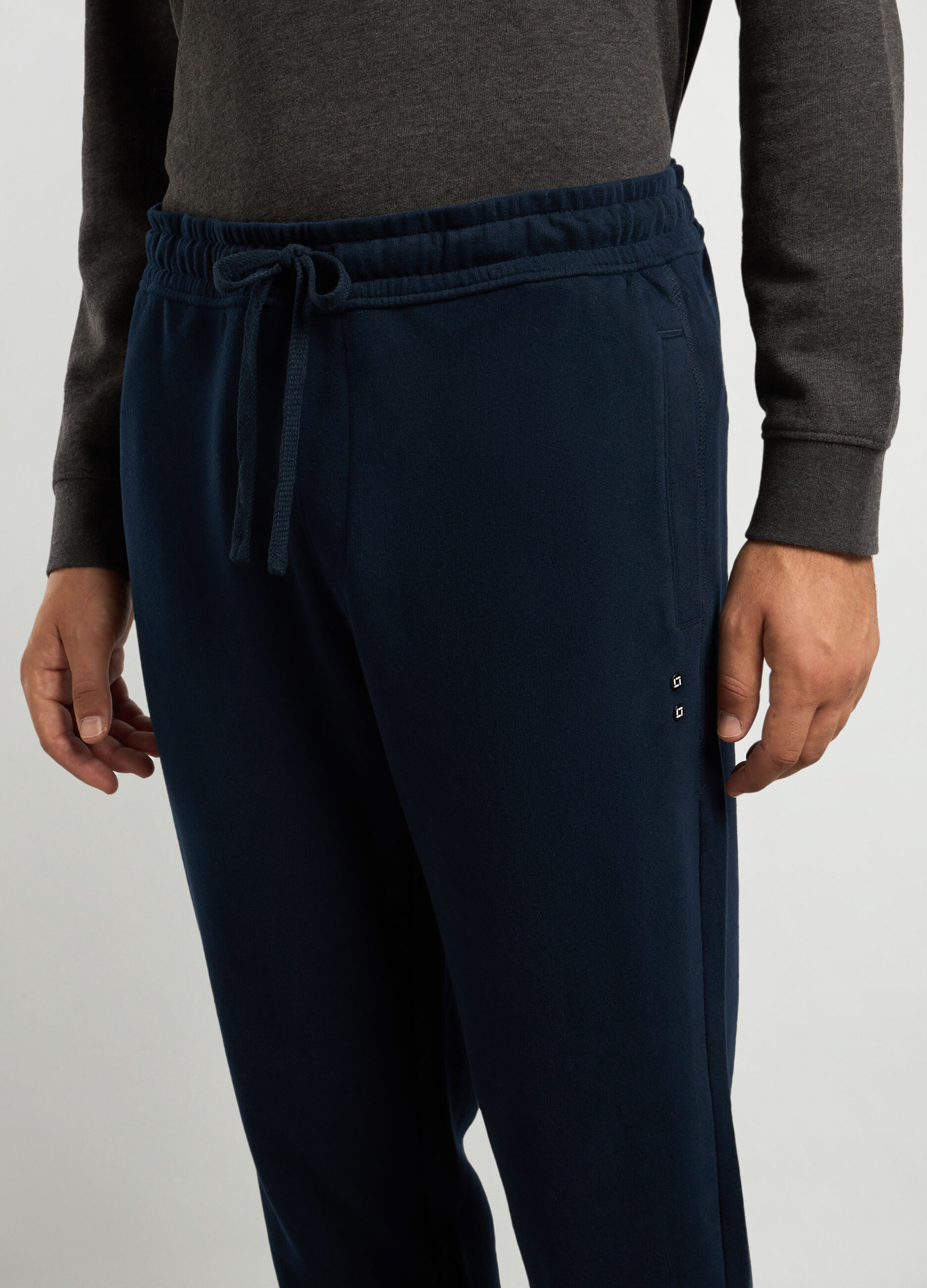 Jogger in puro cotone fleece uomo_2