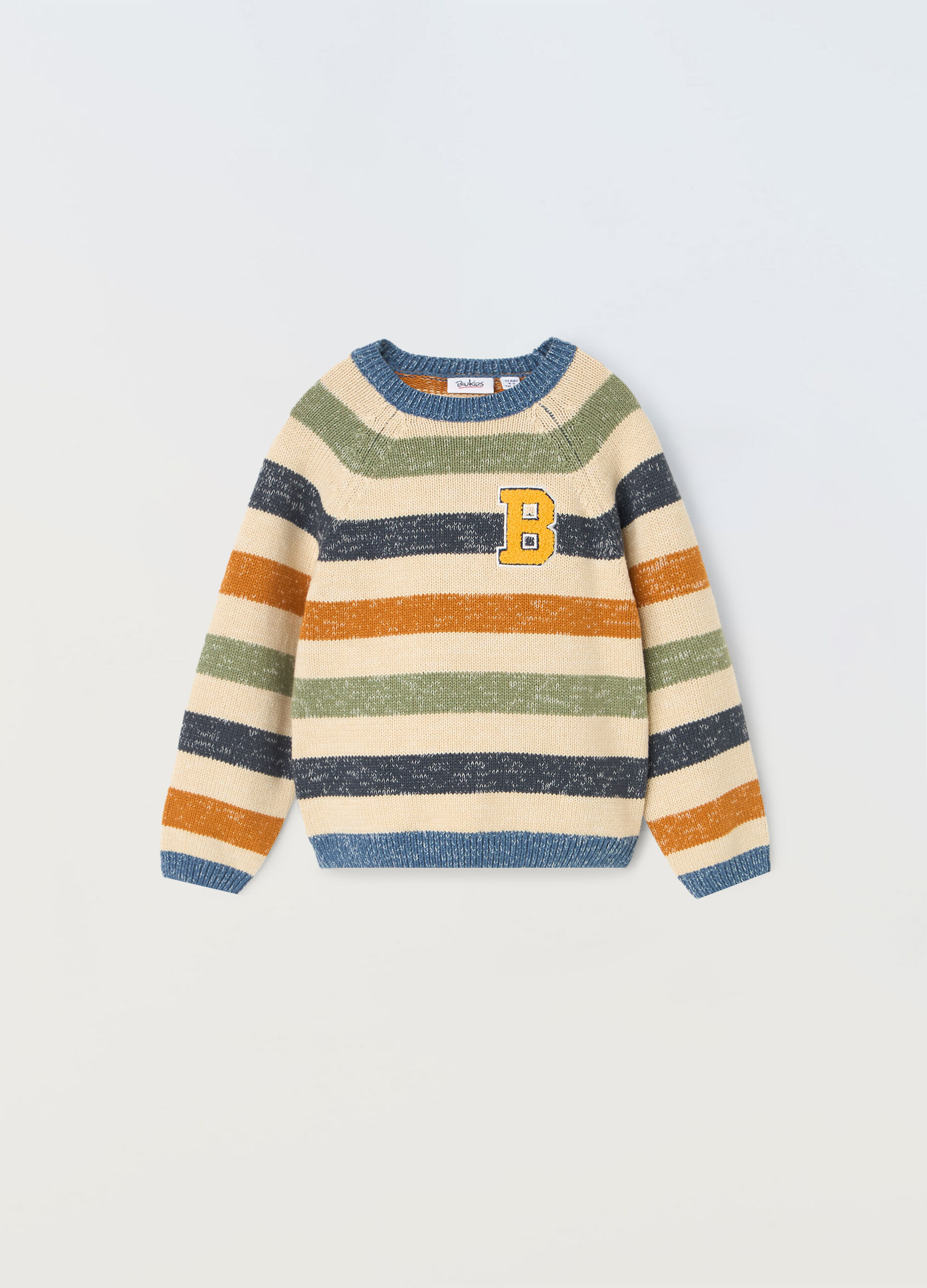 Maglione in tricot a righe bambino