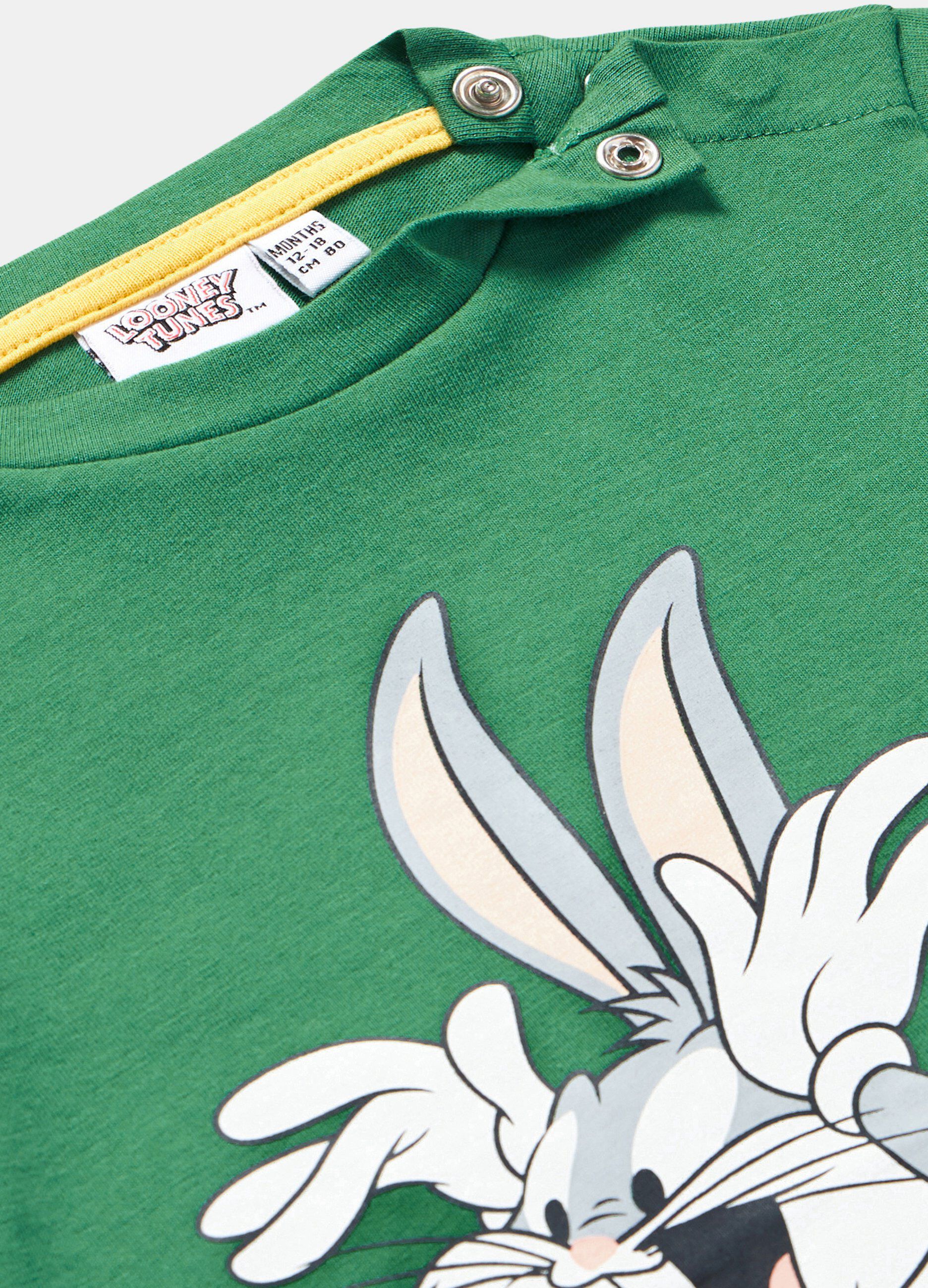 T-shirt a manica lunga in puro cotone Bugs Bunny neonato_1