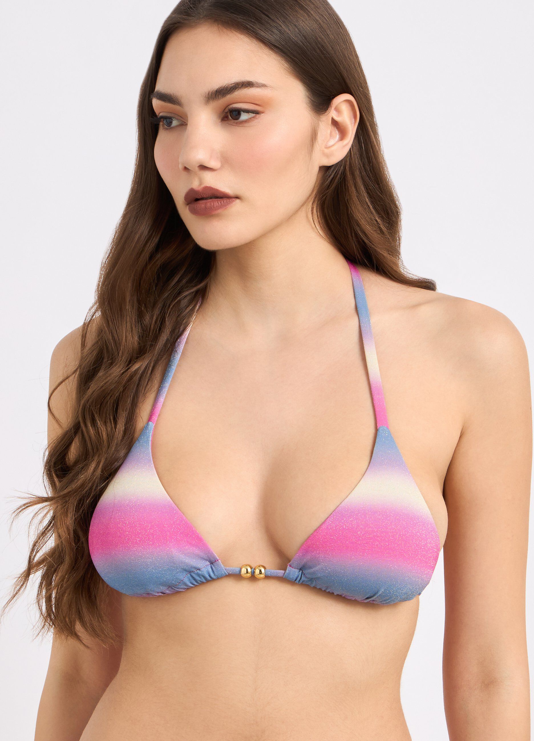 Top bikini triangolo multicolor donna_2